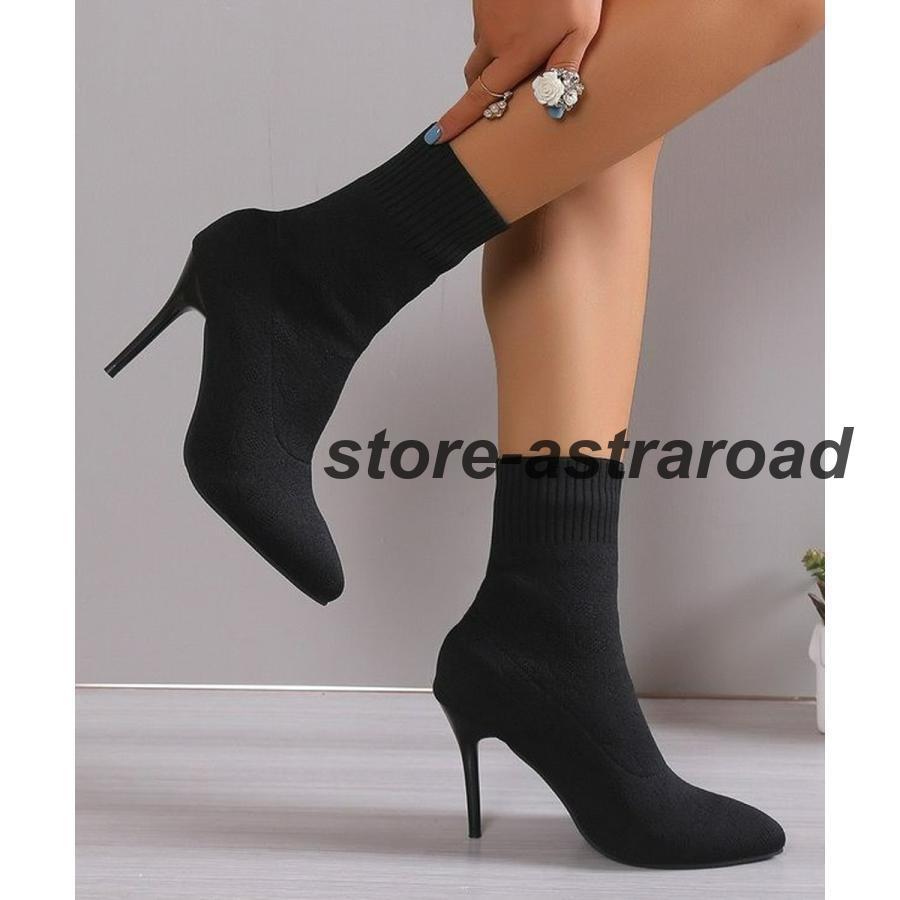 ショートブーツ ソックスブーツ 韓国 | ブランド登録なし | 01