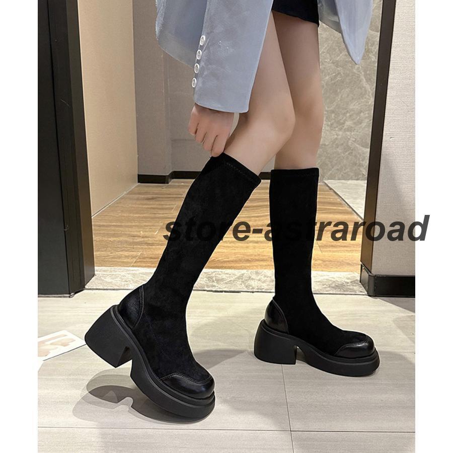 厚底ブーツ ニーハイブーツ ロングブーツ | ブランド登録なし | 05