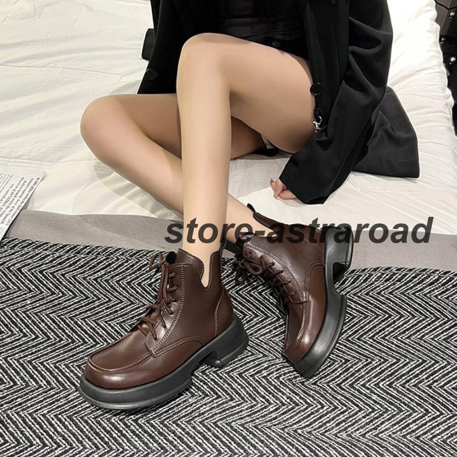 ショートブーツ 厚底 ワークブーツ 美脚 | ブランド登録なし | 10