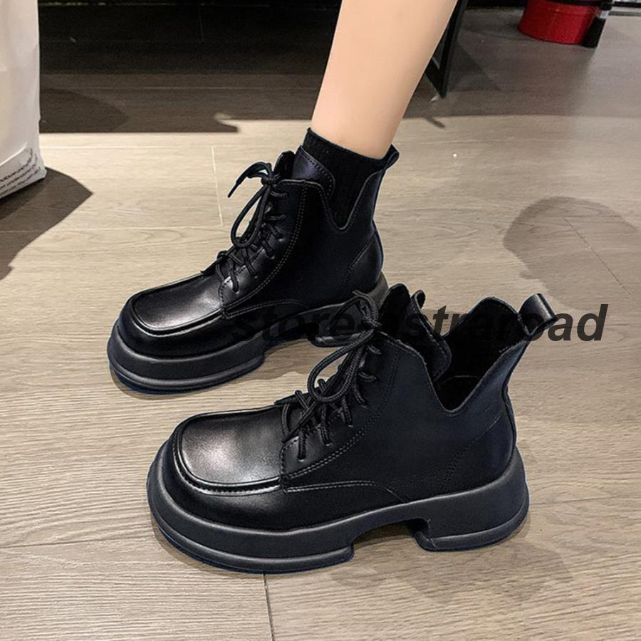 ショートブーツ 厚底 ワークブーツ 美脚 | ブランド登録なし | 12