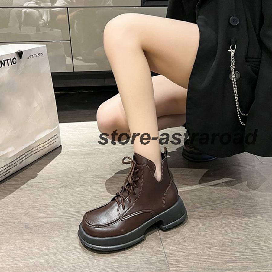 ショートブーツ 厚底 ワークブーツ 美脚 | ブランド登録なし | 14