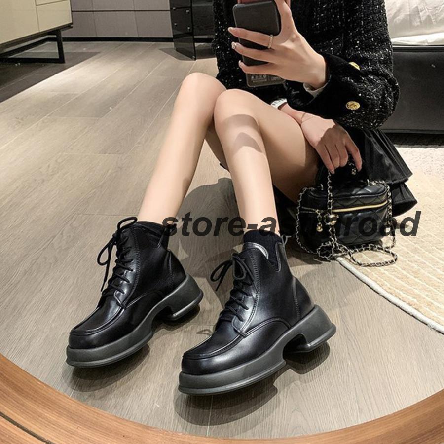 ショートブーツ 厚底 ワークブーツ 美脚 | ブランド登録なし | 06