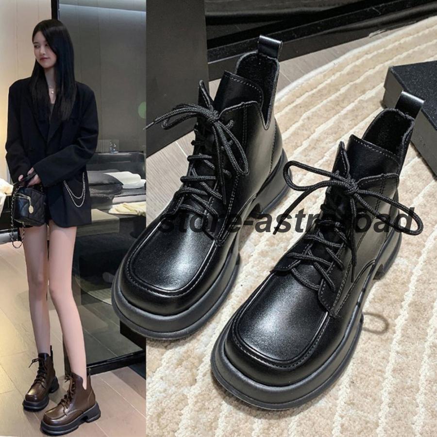 ショートブーツ 厚底 ワークブーツ 美脚 | ブランド登録なし | 08