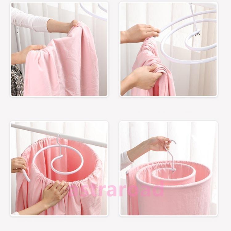 シーツハンガー 折りたたみ式 布団干し 布団ハンガー バスタオルハンガー スパイラルハンガー 物干しハンガー ハンガー 布団 シーツ ハンガー 新生活 |  | 03