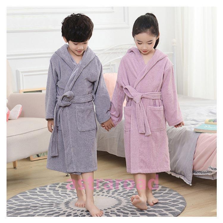 バスローブ 男の子 女の子 綿 コットン バスタオル 厚手 タオル地 長袖 ロング丈 キッズ用 子供用 バスローブ お風呂上り ルームウェア フード付 |  | 15