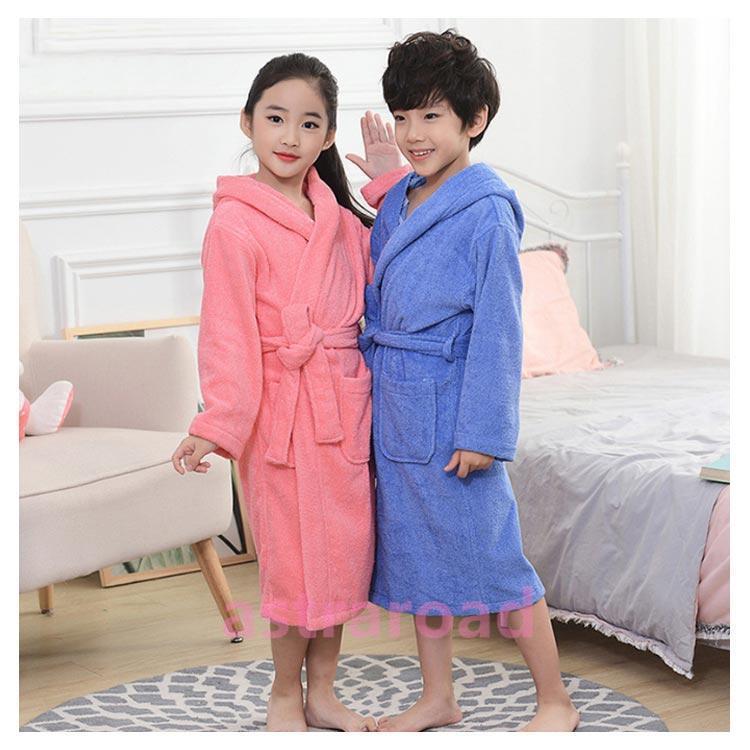 バスローブ 男の子 女の子 綿 コットン バスタオル 厚手 タオル地 長袖 ロング丈 キッズ用 子供用 バスローブ お風呂上り ルームウェア フード付 |  | 16