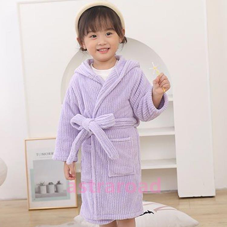 バスローブ キッズ フード付き バスタオル 子供用 男の子 女の子 厚手 吸水 速乾 パジャマ プール タオル マイクロファイバー素材 秋 冬 入園 |  | 03