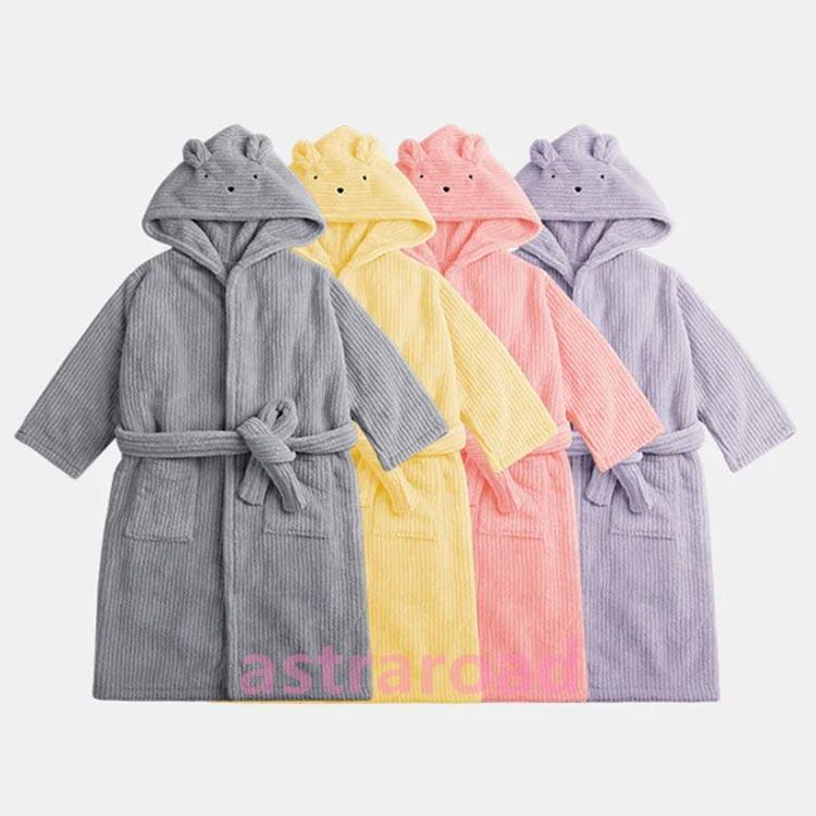 バスローブ キッズ フード付き バスタオル 子供用 男の子 女の子 厚手 吸水 速乾 パジャマ プール タオル マイクロファイバー素材 秋 冬 入園 |  | 04