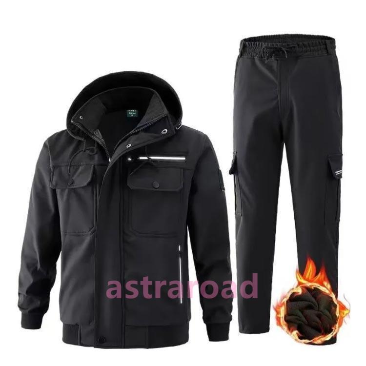 マウンテンジャケット 上下 メンズ 裏起毛 防寒 ウインドブレーカー