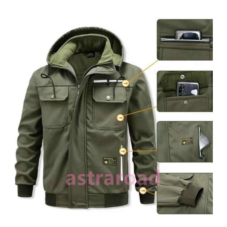 2点セットマウンテンパーカー ダウン裏地 ウインドブレーカー 防寒シャケット メンズ ジャケット アウトドアウェア コート 登山服 ブルゾン マウンテンジャケット 上下 メンズ 裏起毛 防寒 ウインドブレーカー