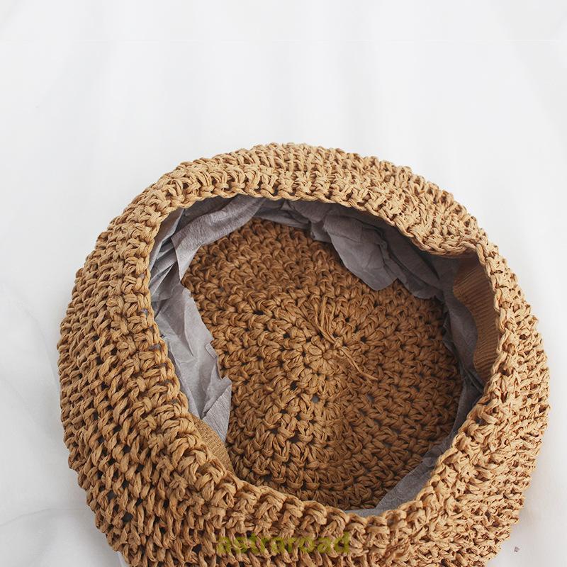 ベレー帽 帽子 キッズ 子供用 麦わら ストローハット シンプル