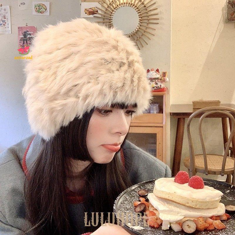 帽子 レディース 冬 ラビットファー帽子 キャスケット ハット ニット