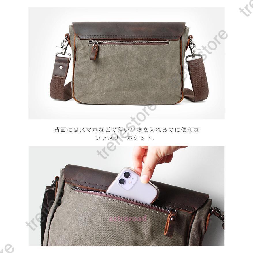 爆買 ショルダーバッグ キャンバスバッグ メンズ レディース 本革 帆布