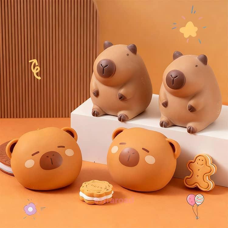 爆買 癒し 3点セット ぬいぐるみ カピバラ ストレス解消 ぷにぷに