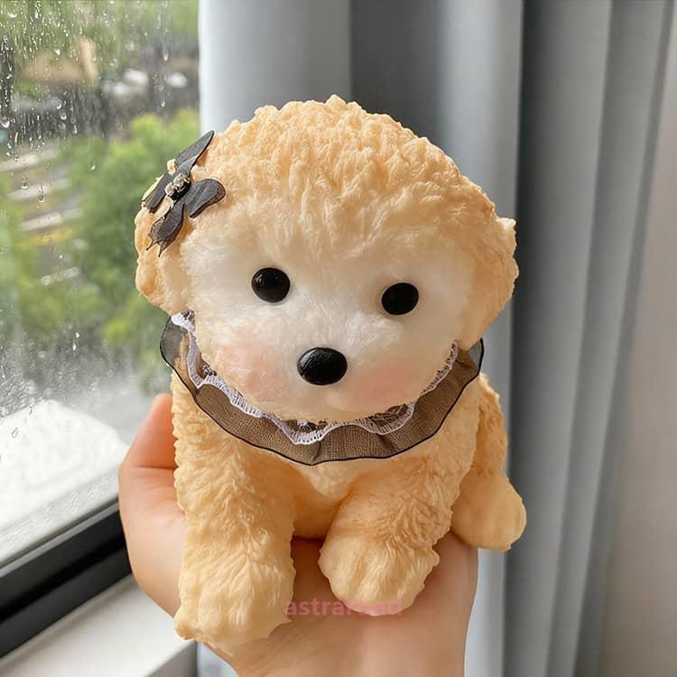 海外スクイーズ　プードル　わんちゃん・犬ちゃん プードル 癒し ぷにぷに いぬ スクイーズ 大きい もちもち 柔らかい 低