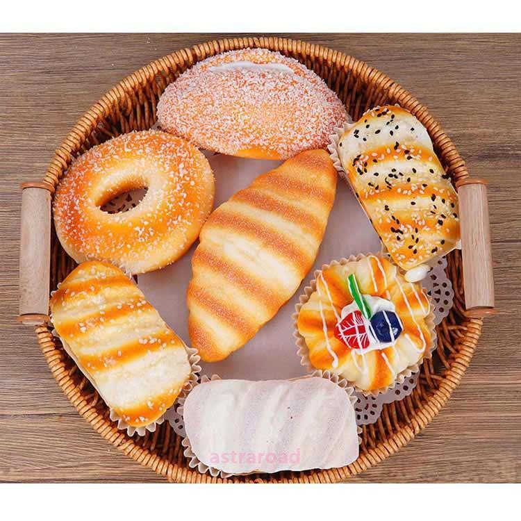 ジャンボスクイーズ パン 食品サンプル 7個セット 6個セット カゴなし