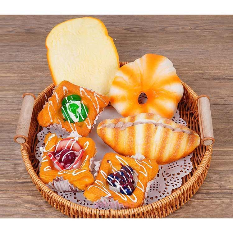 ジャンボスクイーズ パン 食品サンプル 7個セット 6個セット カゴなし