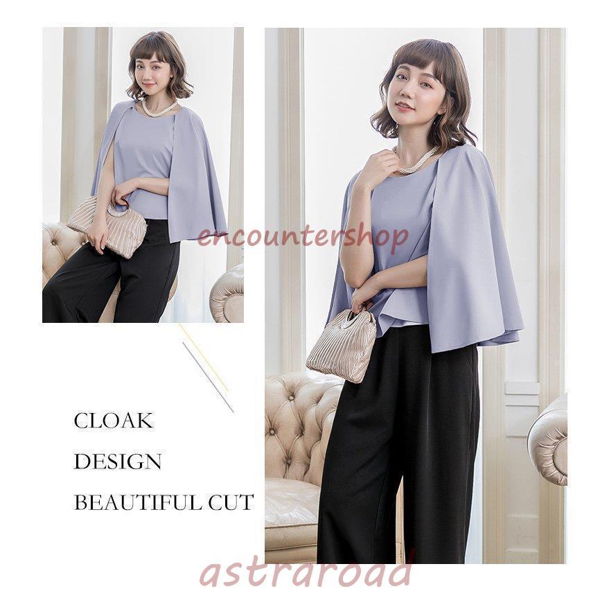 パンツドレス 結婚式 パーティードレス フォーマル ブラウス 大きい