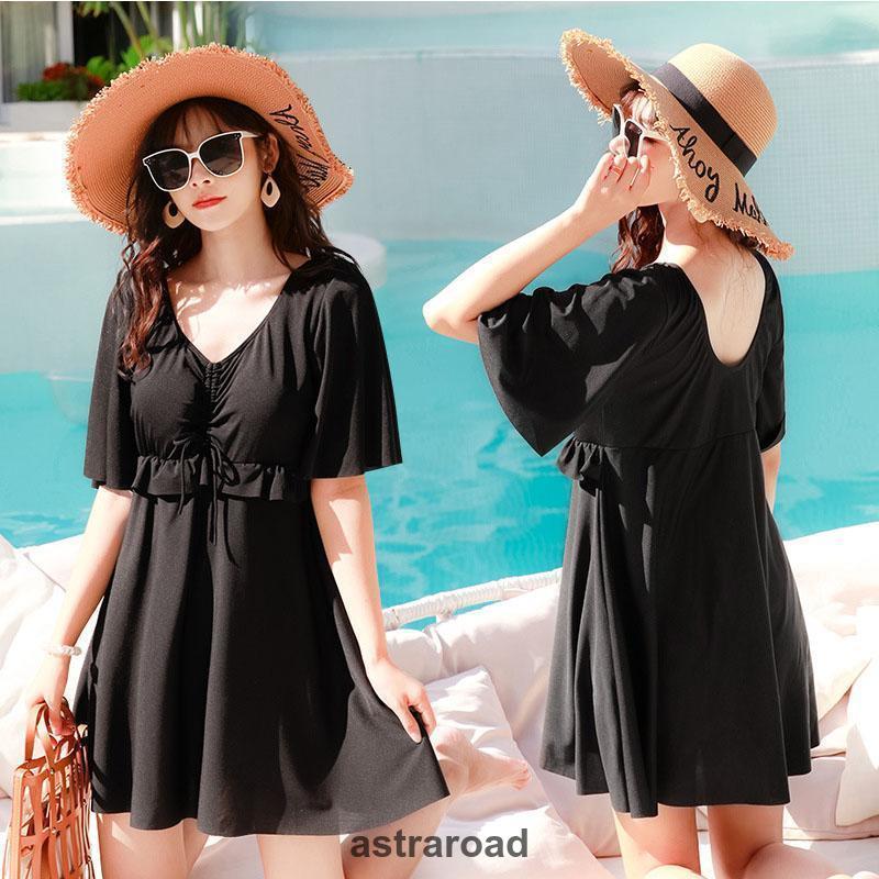 水着 体型カバー レディース ぽっちゃり ママ ワンピース水着