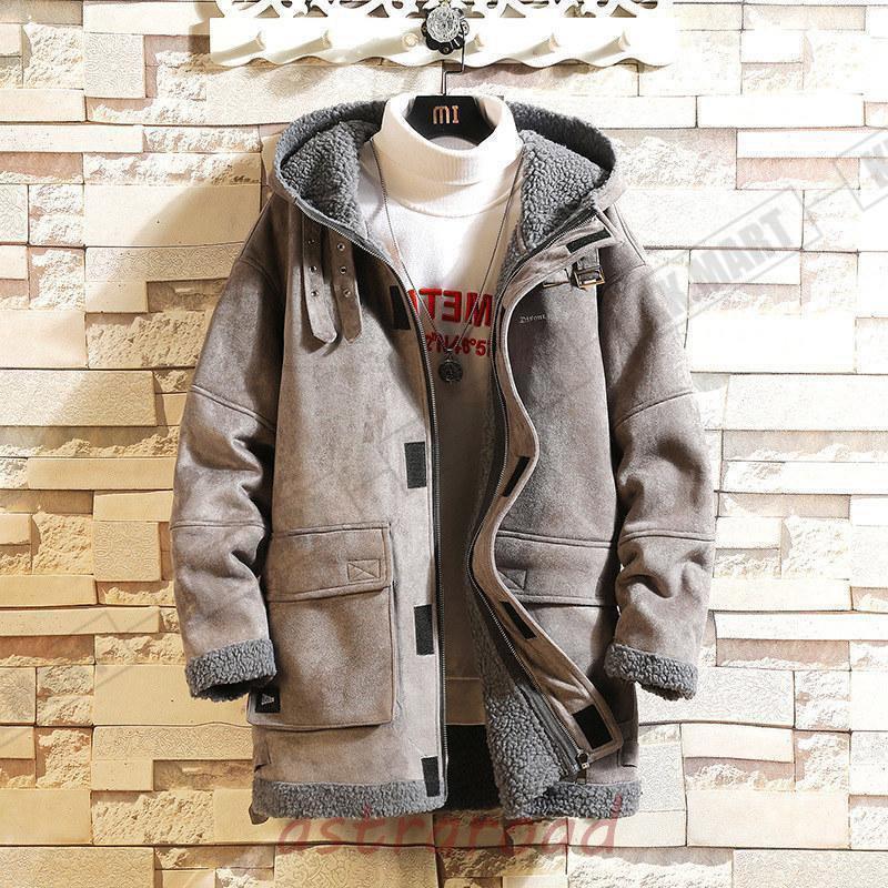 ムートンコート メンズ ムートンジャケット 裏ボア 裏起毛