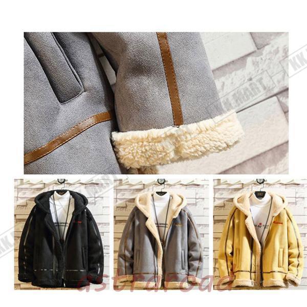 メンズ 革ジャン ムートンコート レザージャケット 裏起毛 ムートン