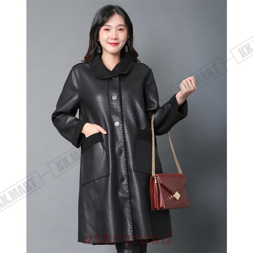 レザージャケット 秋冬 レディース 裏起毛 ライダースジャケット 革