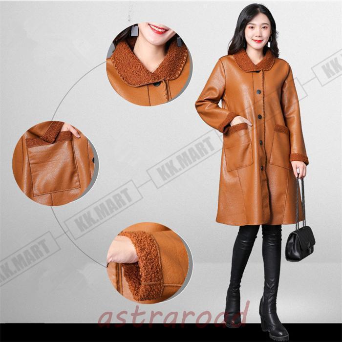 レザージャケット 秋冬 レディース 裏起毛 ライダースジャケット 革