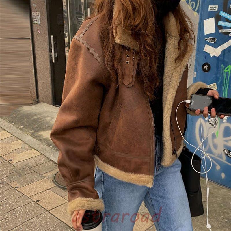 レザージャケット 革ジャケット レディース 冬 アウター ボア 裏起毛