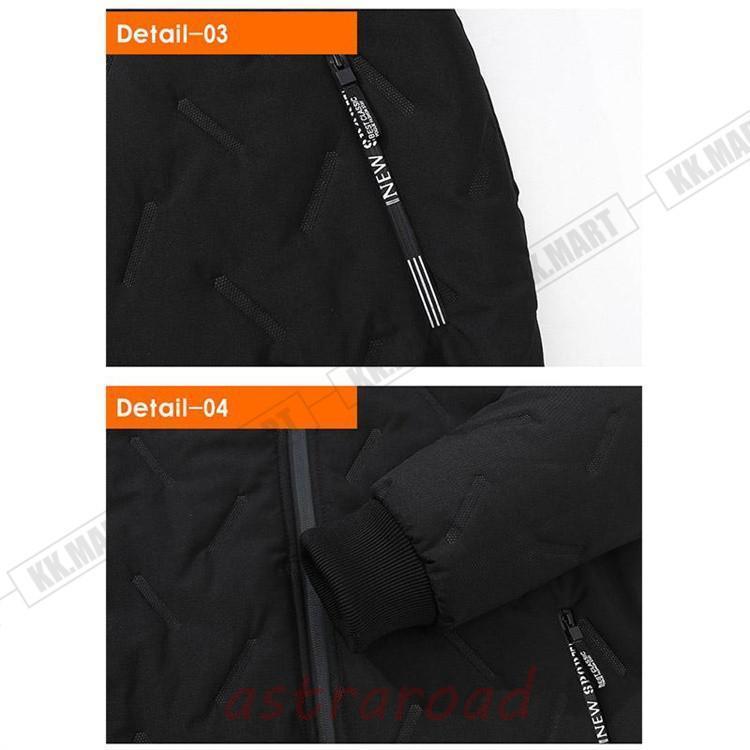 中綿ジャケット メンズ ボア 裏起毛 ビジネスコート ジャンバー