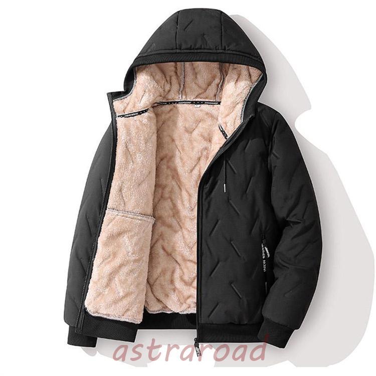 中綿ジャケット メンズ ボア 裏起毛 ビジネスコート ジャンバー