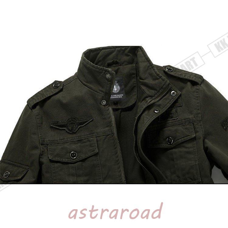ミリタリージャケット メンズ 裏起毛 ジャケット ブルゾン アウター ポアジャケット M-65 防寒着 秋冬 アウトドア ミリタリージャケット メンズ 裏起毛 ジャケット アウター ポア