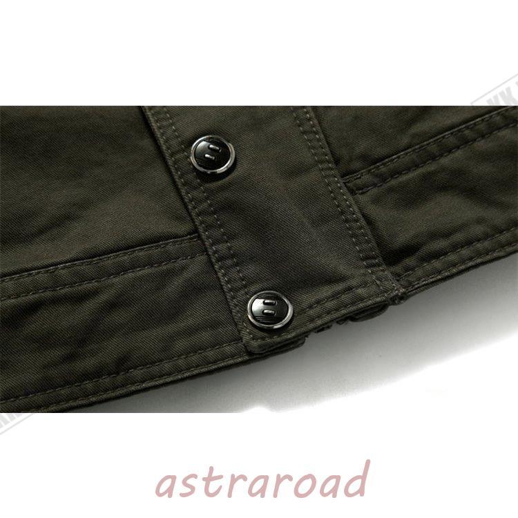 ミリタリージャケット メンズ 裏起毛 ジャケット アウター ポア