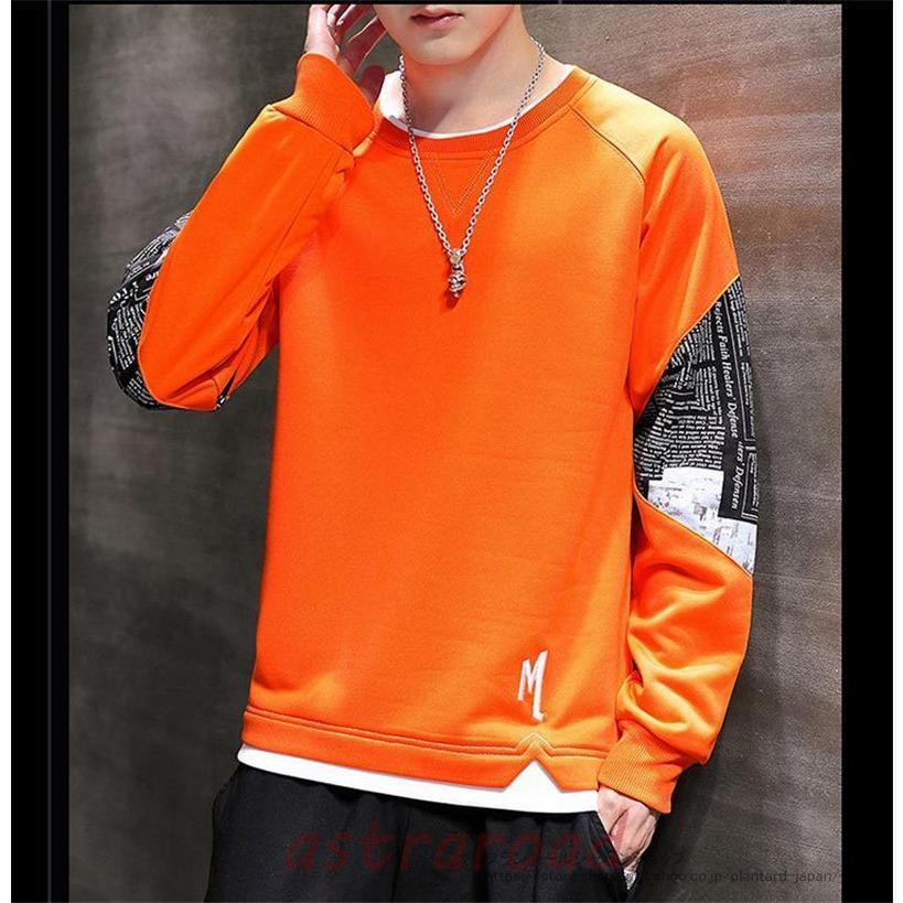 トレーナー メンズ トップス プルオーバー 長袖 スウェット 秋 春