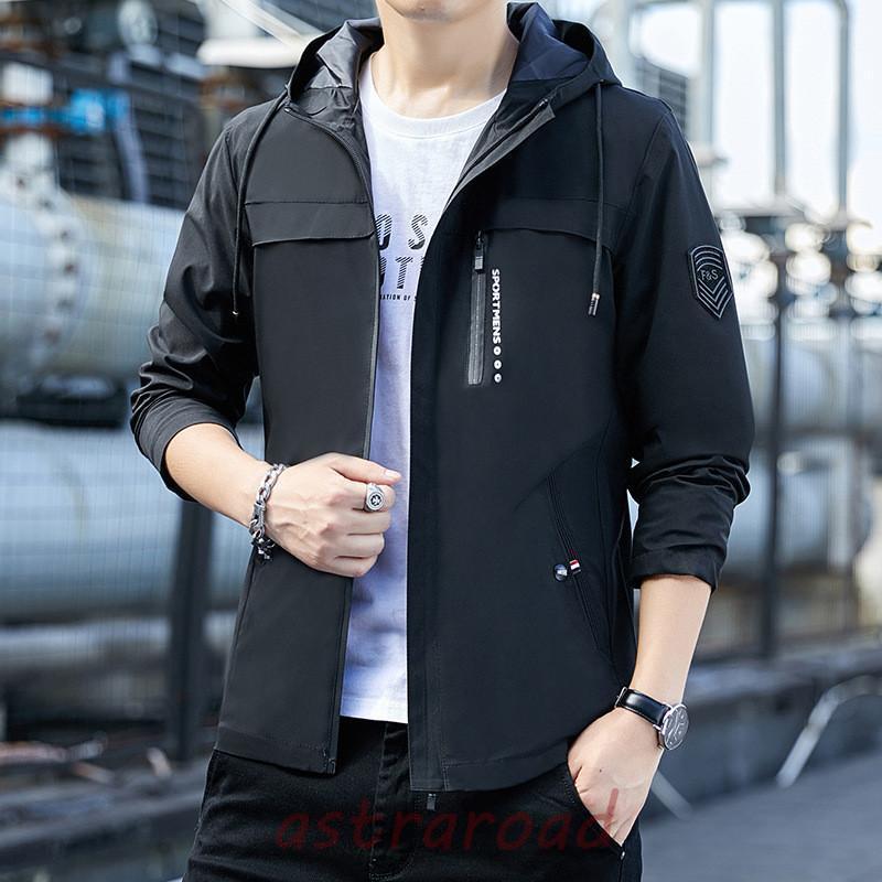 ジャケット メンズ マウンテンパーカー ショート丈 フード付き