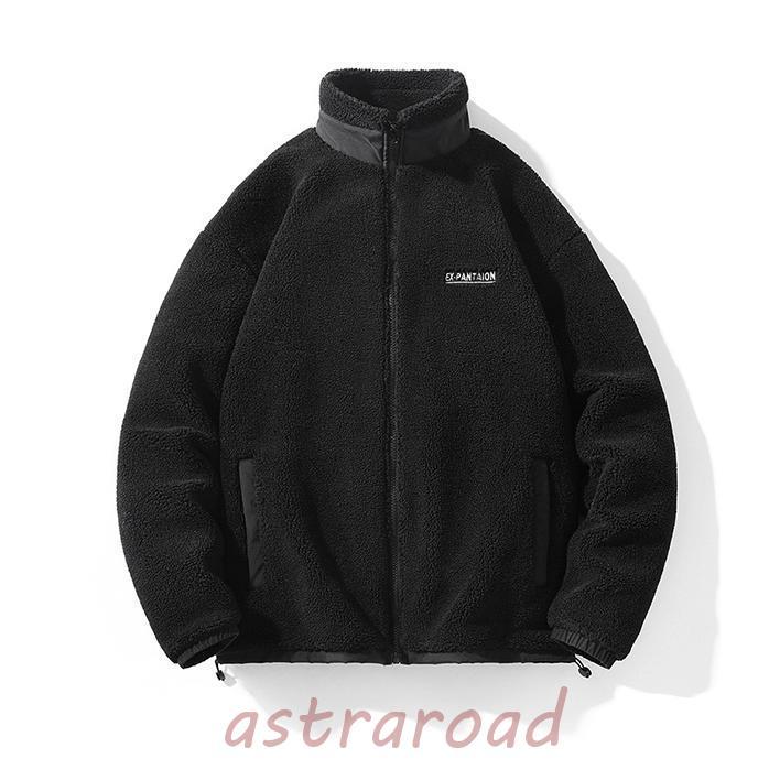 ボアジャケット メンズ ボアコート フリースジャケット 裏ボア 裏起毛 ブルゾン 厚手 保温 防寒 あったか 秋冬 アウトドア おしゃれ カジュアル ボアジャケット メンズ ボア 裏起毛 厚手 あったか もこもこ アウター