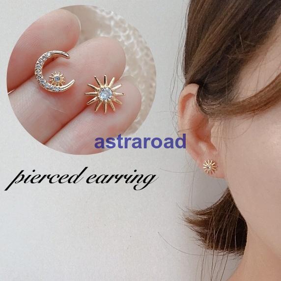 【美品】ゴールド ピアス ✦ アシンメトリー デザイン 美品】ゴールド ピアス ✦ アシンメトリー デザイン - メルカリ