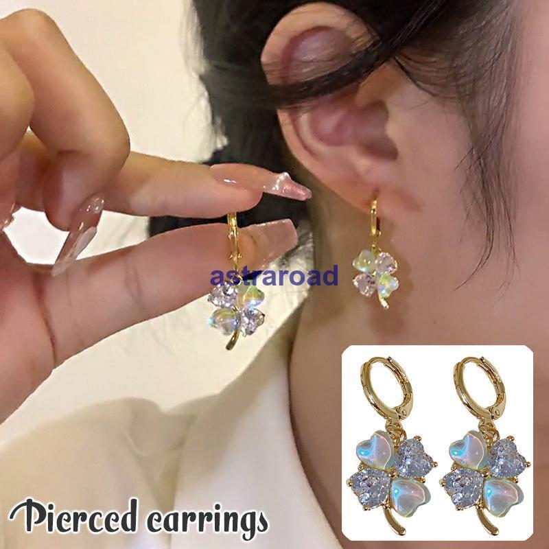 フープピアス レディース クローバー 四つ葉 リング アクセサリー 女性 