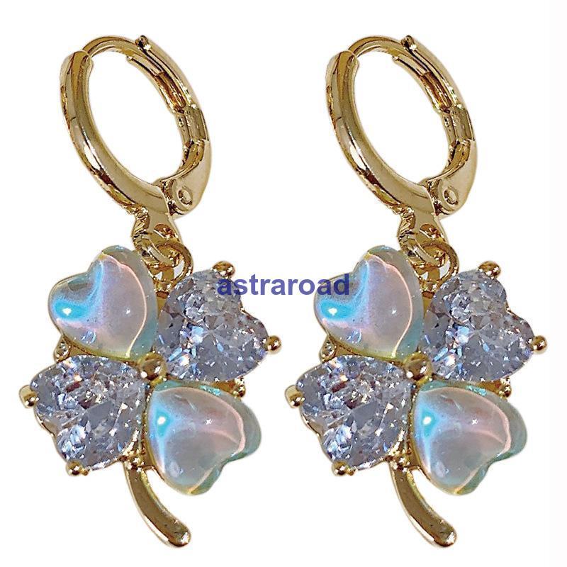 フープピアス レディース クローバー 四つ葉 リング アクセサリー 女性 