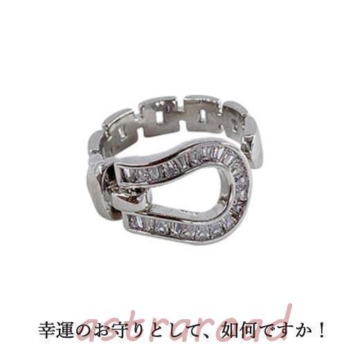 D-STORE ホースシューネックレス シルバー925 CZダイヤモンド 馬蹄型 