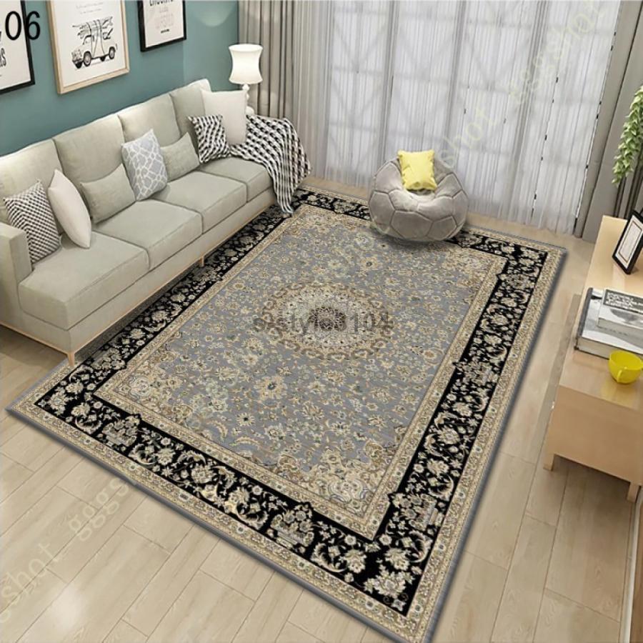 洗えるラグペルシャ絨毯　ラグ　ダニ防止 爆買 カーペット 3畳 ペルシャ風絨毯 洗える オールシーズン 滑り止め