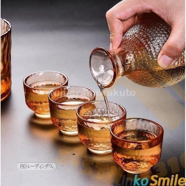 酒器 ガラス製 徳利 猪口 熱燗 焼酎 盃 冷酒 日本酒 清酒 とっくり 杯