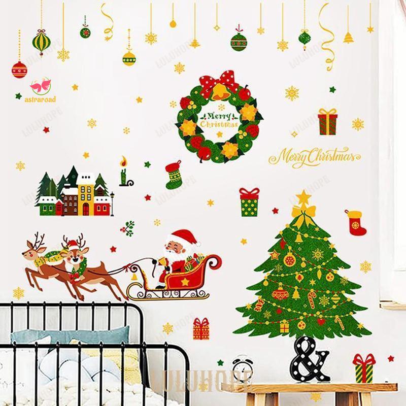 爆買クリスマス 飾り 静電ステッカー 剥がせる 店舗飾り 雰囲気満