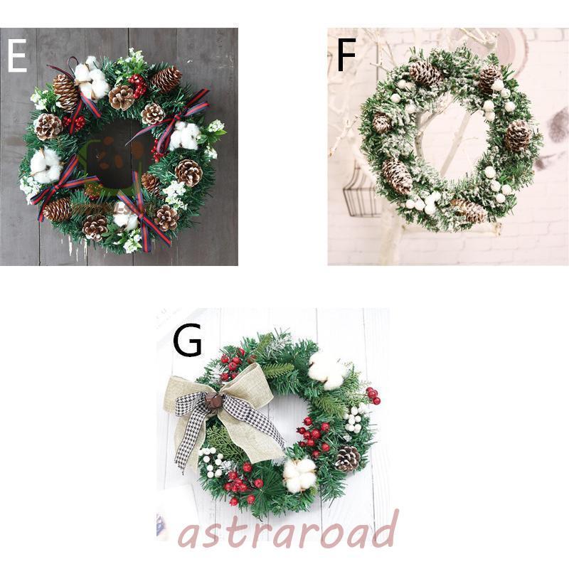 クリスマスリース クリスマス飾り付け 壁掛け飾り 玄関ドア 花 冬 