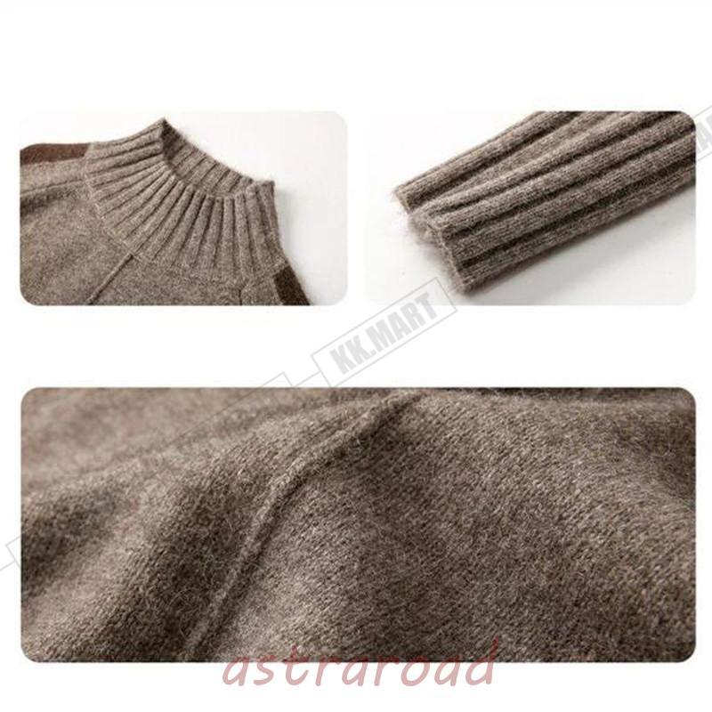 ニットワンピース レディース ウール混 カシミヤタッチ セーター