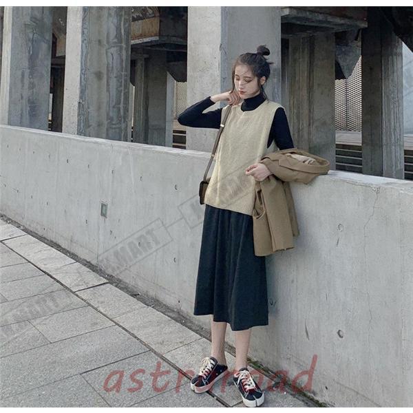 ホワイトニットベスト リボン付き ニットベスト リボン付き制服風ニットベスト ピンク|ニット