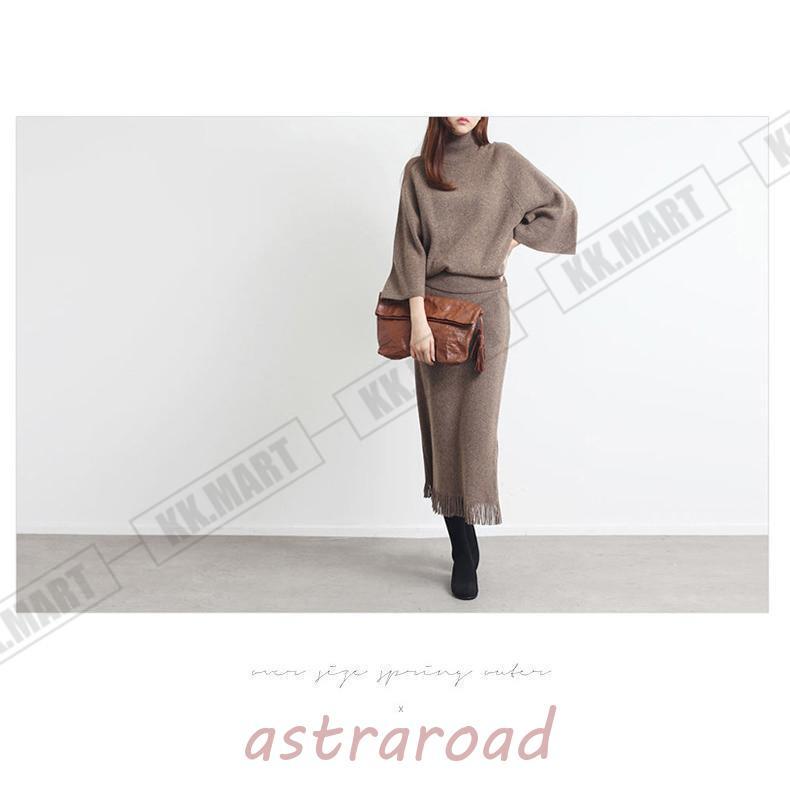 卒業式 服 母 セットアップ レディース ニット スカート セーター 春