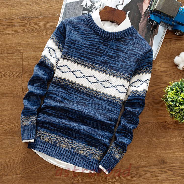 ゴルフウェア ゴルフニットセーター ゴルフメンズ ニット クルーネック