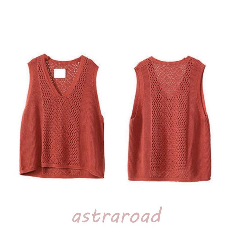 ニットベスト レディース チョッキ トップス Vネック ノースリーブ ゆったり プルオーバー ベスト セーター 秋 通学 通勤 オフィス | ブランド登録なし | 15