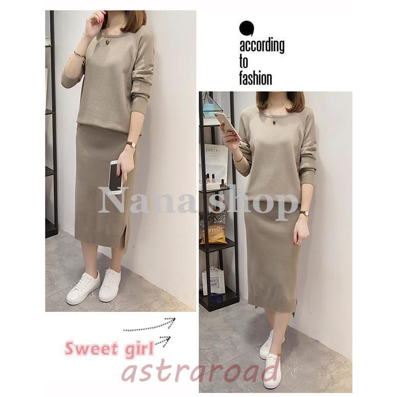 セットアップ ニット レディース トップス スカート ニットセーター