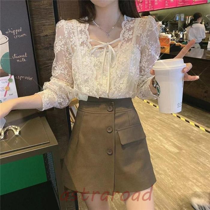 値下げ♥花柄レースが上品な素敵なブラウス Sawa a la mode ブラウス レディース トップス ホワイト 花柄